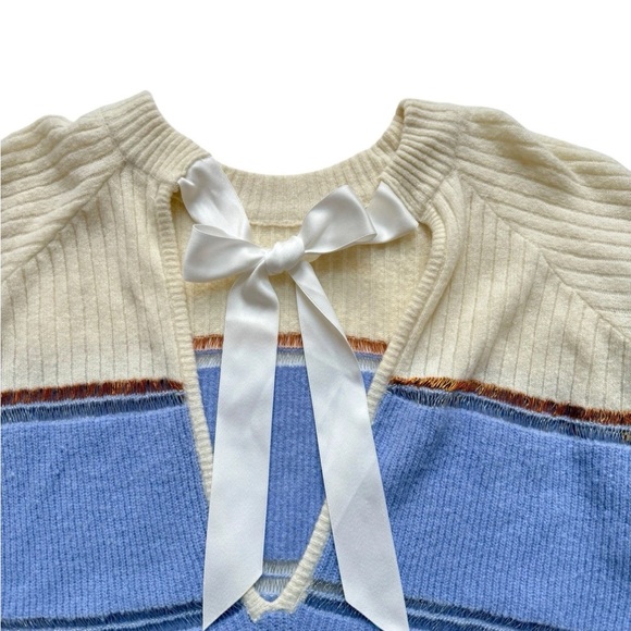 For Love And Lemons Arielle Tie Back Sweater Sz Small - Picture 5 of 7